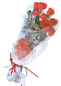 Ankara Elvankent �i�ek�i firma �r�n�m�z 9 adet k�rm�z� g�lden buket