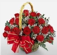 17 adet k�rm�z� g�lden g�l �i�ek sepeti Ankara �i�ek ma�azas� , �i�ek�i adresleri