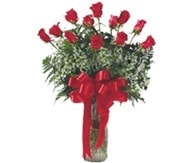14 �ubat sevgililer g�n� firmam�zdan Cam i�inde 12 g�l �i�e�i Ankara �i�ek g�nder firmas� �ahane �r�n�m�z